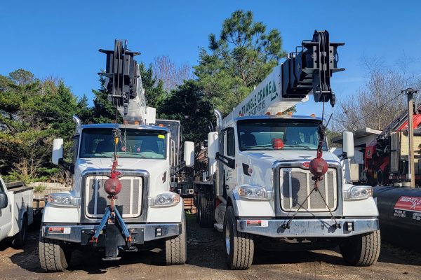 triangle crane white crane trucks